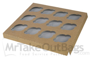 Mini Size Twelve-Cupcake Insert for 10 x 10