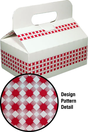 Medium Basketweave Handled Carry-out Boxes