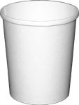 32 oz. Dopaco White Paper Soup / Ice Cream Cups (bulk pack without lids)