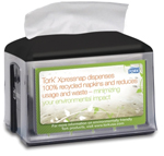 Tork Xpressnap Tabletop Napkin Dispenser, Black - 5.8 x 6.2 x 7.8