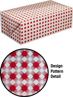 Basketweave Design Dinner Carry-out Boxes