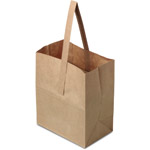 6.75 x 4.25 x 8.13" Natural Brown Kraft 1/2 Peck Paper Apple/ Produce Bags