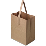 8 x 5.25 x 10" Natural Brown Kraft 1 Peck Paper Apple/ Produce Bags
