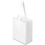 6 x 3.5 x 8" White Kraft 1/4 Peck Paper Apple/ Produce Bags
