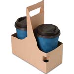 Economy 2-Cup 32 Oz. Drink Carrier - 7-1/2 X 3-5/8 X in.