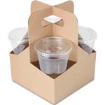 Economy 4-Cup 32 Oz. Tall Drink Carrier - 7 x 7 x 9-1/4 in.
