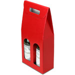 PELLA ROSSA Red Two Bottle Wine Carrier Boxes