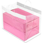 Clear Cupcake Take Out Bags with Handle 16 x 10.25 x 12"