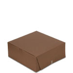 10 x 10 x 4" Chocolate Brown Deep Pastry Bakery Boxes