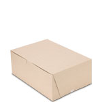 10 x 7 x 4" 100% Recycled Brown Kraft Cupcake Bakery Boxes