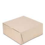 12 x 12 x 5" 100% Recycled Brown Kraft Bakery Boxes