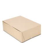 12 x 9 x 4" 100% Recycled Brown Kraft Cupcake Bakery Boxes