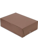 14 x 10 x 4" Chocolate Brown Sheet Cake Bakery Boxes