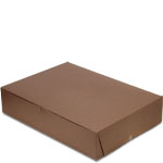 19 x 14 x 4" Chocolate Brown Cake Bakery Boxes