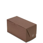 8 x 4 x 4" Chocolate Brown Cupcake Bakery Boxes