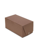 9 x 5 x 4" Chocolate Brown Bakery Boxes