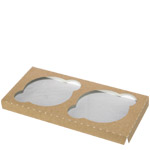 Jumbo Size Two-Cupcake Insert for 8 x 4 x 4