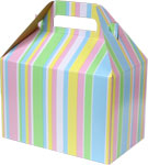 Baby Stripes Medium Gable Boxes 8 x 4.88 x 5.25