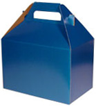 Shimmer Frost Peacock Medium Gable Boxes 8 x 4.88 x 5.25