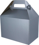 Platinum Silver Medium Gable Boxes 8 x 4.75 x 5.25
