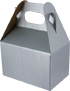Platinum Silver Mini Gable Boxes 4 x 2.5 x 2.5