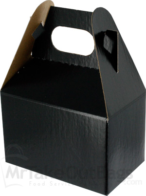 Midnight Black Mini Gable Boxes 4 x 2.5 x 2.5