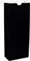 1 lb. Black Gloss Coffee Bags with tin tie closure - Polypropylene (PP) Lined