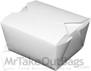 Bio-Pak White #1 Snack Boxes