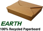 100% RECYCLED BioPlus Earth #11 Brown Kraft Snack Boxes
