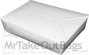 Bio-Pak White #2 Compact Meal Boxes