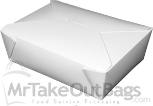 Bio-Pak White #3 Meal Boxes