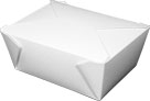 Bio-Pak White #4 Deep Meal Boxes