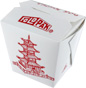 FoldPak Pagoda Microwavable Chinese Take Out Boxes -  8 oz.