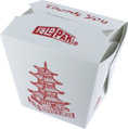 FoldPak Pagoda Microwavable Chinese Take Out Boxes -  16 oz.