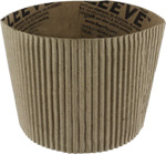 Brown Kraft Wave Coffee Cup Sleeves (FITS 10,12,16,20 oz)
