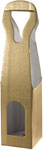 Oro Matte Gold Single Bottle Wine Carrier Boxes