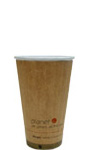 16 oz. Planet Plus2 Double Wall Compostable Paper Coffee Cup