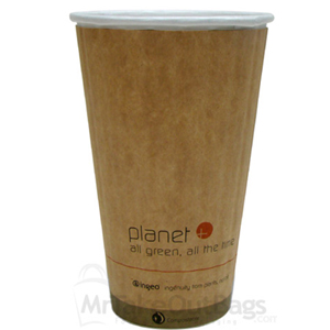 20 oz. Planet Plus2 Double Wall Compostable Paper Coffee Cup