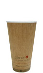 20 oz. Planet Plus2 Double Wall Compostable Paper Coffee Cup