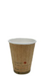 8 oz. Planet Plus2 Double Wall Compostable Paper Coffee Cup