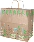 Leaves & Berries Paper Shopping Bags 13 x 7 x 12.5