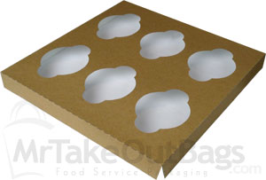 Regular Size Six-Cupcake Insert for 10 x 10