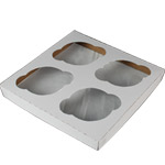 Regular Size Four-Cupcake Insert for 7 x 7 x 4