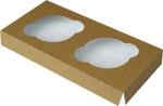 Regular Size Two-Cupcake Insert for 8 x 4 x 4