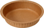 SOLUT! Brown KRAFT 10 oz. Round Baking Cups - 5.34 x 1.19