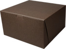 9 x 9 x 5" Chocolate Brown Cake Bakery Boxes