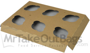Mini Size Six-Cupcake Insert for 9 x 7