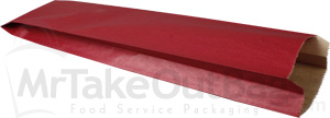 SANGRIA Red Merchandise Bags for Bread or Wine Bottle 5 x 2 x 18