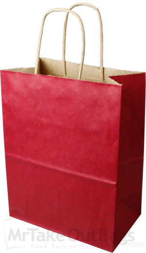 SANGRIA Small Paper Shopping Bags 8 x 4.75 x 10.5
