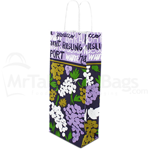 printed wine bag